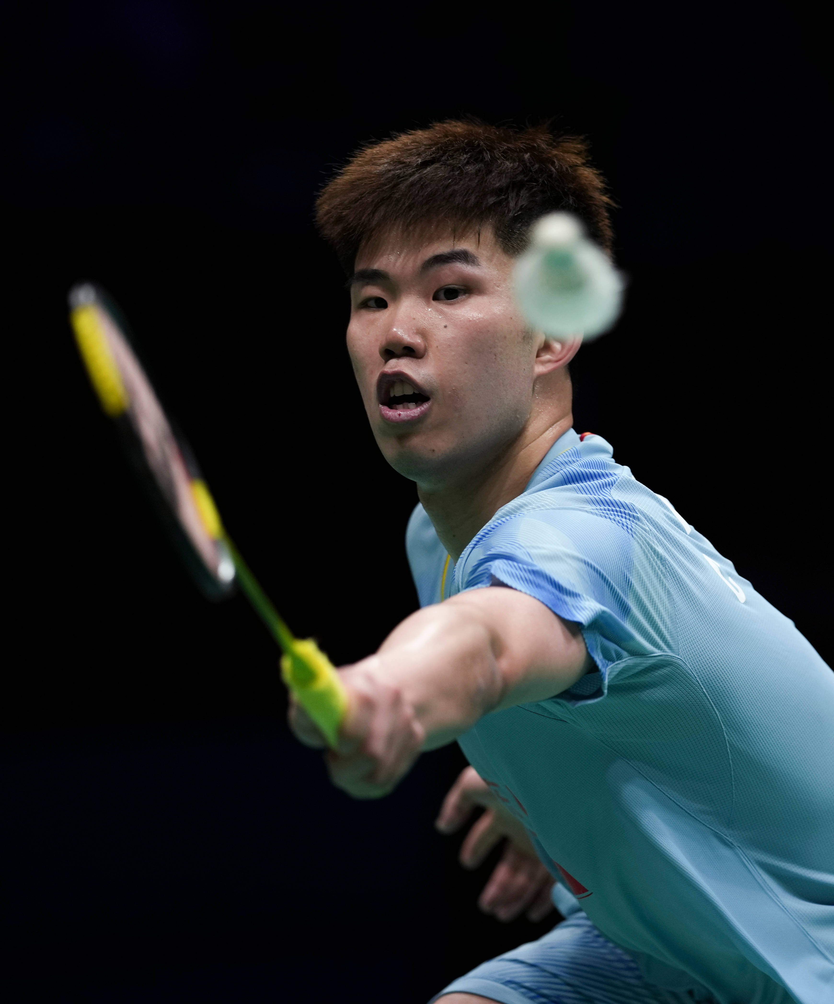 (体育)羽毛球——亚锦赛:翁泓阳无缘男单四强